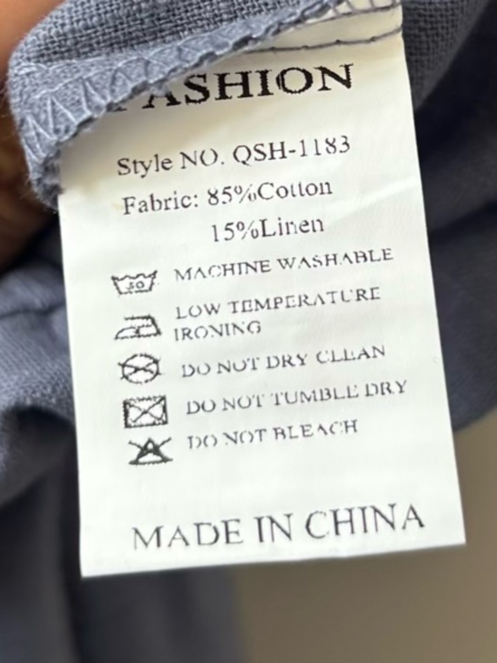 Cotton Linen Chambray Sleeveless Wide Leg Jumpsuit Size Medium - Picture 7 of 7